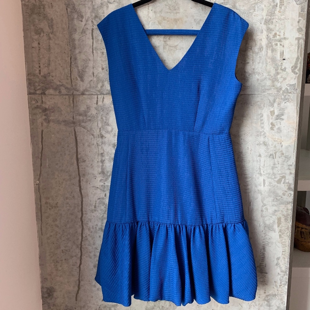Blue Open-Back Dress